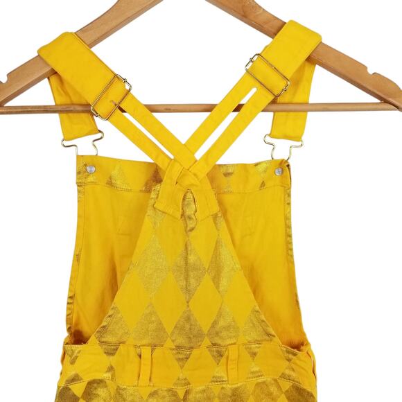 Spirit Halloween Women's Harley Quinn Birds Of Prey Gold Jumpsuit Size XS - Picture 5 of 11